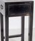 Chinese Black Ebonised Lacquered Side Table with Cane Top and Single Drawer 6