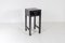 Chinese Black Ebonised Lacquered Side Table with Cane Top and Single Drawer 1