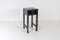 Tavolino cinese laccato nero ebanizzato con ripiano in canna e cassetto singolo, Immagine 1