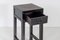 Chinese Black Ebonised Lacquered Side Table with Cane Top and Single Drawer 3