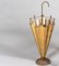 Mid-Century French Patinated Brass Formed Umbrella Stand, 1950s 7