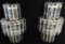 Murano Glass Tube Wall Sconces with 18 Clear Glass Tube, 1980s, Set of 2 12