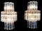 Murano Glass Tube Wall Sconces with 18 Clear Glass Tube, 1980s, Set of 2 16