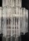 Apliques de pared de tubo de cristal de Murano con 18 tubos de vidrio transparente, años 80. Juego de 2, Imagen 5