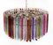 Triedri Murano Glass Chandelier with 265 Multicolored and Clear Prism, 1999 1