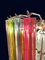 Triedri Murano Glass Chandeliers with 265 Multicolored and Clear Prism, 1999, Set of 2 13