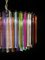 Triedri Murano Glass Chandeliers with 265 Multicolored and Clear Prism, 1999, Set of 2, Image 8
