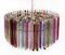 Triedri Murano Glass Chandeliers with 265 Multicolored and Clear Prism, 1999, Set of 2 1