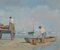 Christian Couillaud, Pescatori a Noirmoutier, XX secolo, Acquarello, Incorniciato, Immagine 7