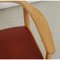 Sedia vintage in quercia laccata e pelle anilin di Hans Wegner per PP Møbler, inizio XXI secolo, Immagine 9