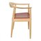 Vintage Chair in Lacquered Oak and Anilin Leather by Hans Wegner for PP Møbler, 2000s 2