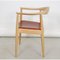 Vintage Chair in Lacquered Oak and Anilin Leather by Hans Wegner for PP Møbler, 2000s 4