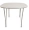 Vintage B611 Ellipse Table in White by Piet Hein for Fritz Hansen, 1990s 2