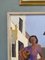 Frau mit Krug, 1950er, Öl auf Karton, gerahmt 10