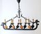 Wrought -Iron Vikinger Longboat Chandelier with Horse Head 1