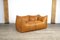 Le Bambole 2-Seater Sofa in Cognac Leather by Mario Bellini for B&b Italia, 1970s 1