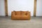 Le Bambole 2-Seater Sofa in Cognac Leather by Mario Bellini for B&b Italia, 1970s 2
