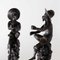 Venetian School Artist, Monkey Sculptures, 19th Century, Walnut, Set of 2 2