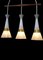 Mid-Century Ceiling Lamps with Glass Domes, Set of 3 6