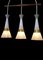 Mid-Century Ceiling Lamps with Glass Domes, Set of 3, Image 6