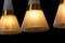 Mid-Century Ceiling Lamps with Glass Domes, Set of 3 11