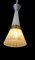 Lampade da soffitto Mid-Century con cupole in vetro, set di 3, Immagine 17