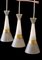 Mid-Century Ceiling Lamps with Glass Domes, Set of 3 4