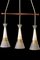 Mid-Century Ceiling Lamps with Glass Domes, Set of 3 1