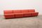 Amanta Modular Sofas in Orange Leather by Mario Bellini for C&b, Italy, 1960s, Set of 4, Image 1