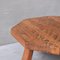 Mid-Century Dutch Brutalist Octagonal Oak Coffee Table, Image 3