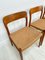 Vintage Danish Teak and Papercord Dining Chair by Niels O. Møller for Jl Møller, 1950s, Image 3