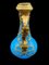 Napoleon French Opaline Blue Glass Ewer Bronze Mounted with Miniature on Lid, Image 5