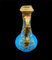 Napoleon Französischer Opalinblauer Glaskrug Bronze mit Miniatur auf Deckel montiert 8