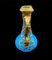 Napoleon French Opaline Blue Glass Ewer Bronze Mounted with Miniature on Lid 8