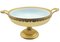 Grand Verre Opalin, France Tazza Bronze Monté en Opaline 4