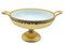 Große französische Tazza aus Opalglas aus Bronze in Opalglas gefasst 1