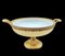 Grand Verre Opalin, France Tazza Bronze Monté en Opaline 8