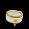 White Opaline Ashtray with Bronze Mount and Lion Feet 10