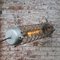 Lampe à Suspension Industrielle Vintage en Fonte d'Aluminium Grise en Verre Clair 5
