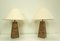 Lampes de Bureau Mid-Century en Rotin, 1970s Set de 2 2