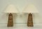 Lampade da tavolo Mid-Century in vimini, anni '70 set di 2, Immagine 1