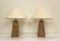 Lampes de Bureau Mid-Century en Rotin, 1970s Set de 2 3