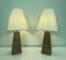 Lámparas de mesa vintage de ratán tejido, años 70. Juego de 2, Imagen 12
