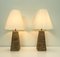 Vintage Woven Rattan Table Lamps, 1970s, Set of 2 3