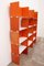 Modular French Wall Furniture in Orange, 1960s 5