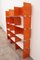 Modular French Wall Furniture in Orange, 1960s 4