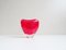 Murano Salviati Vase Cuore in Red by Maria Christina Hamel, Italy, 1990s 10