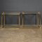 Italian Brass Side Tables with Removable Trays, 1970s, Set of 2 5