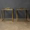 Italian Brass Side Tables with Removable Trays, 1970s, Set of 2 4