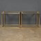 Italian Brass Side Tables with Removable Trays, 1970s, Set of 2 3